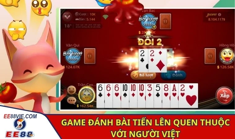 Game Đánh Bài Tiến Lên - Trải Nghiệm Siêu Hấp Dẫn Tại EE88 2 Game đánh bài tiến lên quen thuộc với người Việt