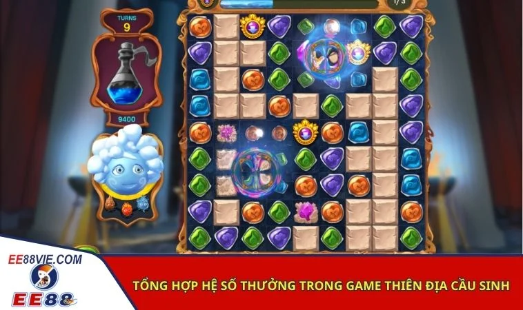 Hướng dẫn chi tiết cách chơi Thiên Địa Cầu Sinh EE88 để trúng jackpot 2 Tổng hợp hệ số thưởng trong game Thiên Địa Cầu Sinh